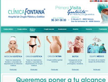 Tablet Screenshot of clinicafontana.com